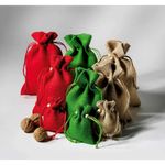 Jute sachets, 18 cm, red - 2