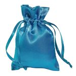 Sachet en satin 10 cm, 30 pces, bleu polaire - 0