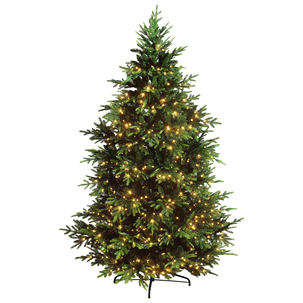 Sapin de Noël artificiel moulé par injection Rottanne avec LED 240 cm