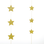 Star garland set 2D, gold, 2 pcs. - 2