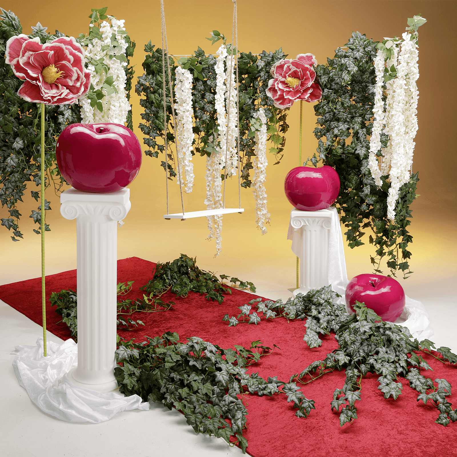 Rama artificial de hortensias blanca, 170 cm - 4 Rama artificial de hortensias blanca, 170 cm - 4