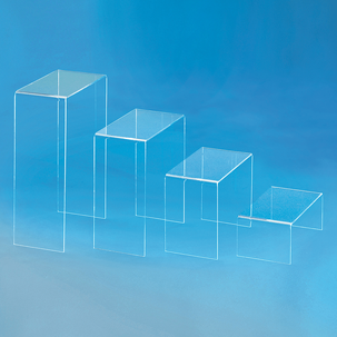 Acrylic display set 18 cm wide 10 cm deep 4 pieces 
