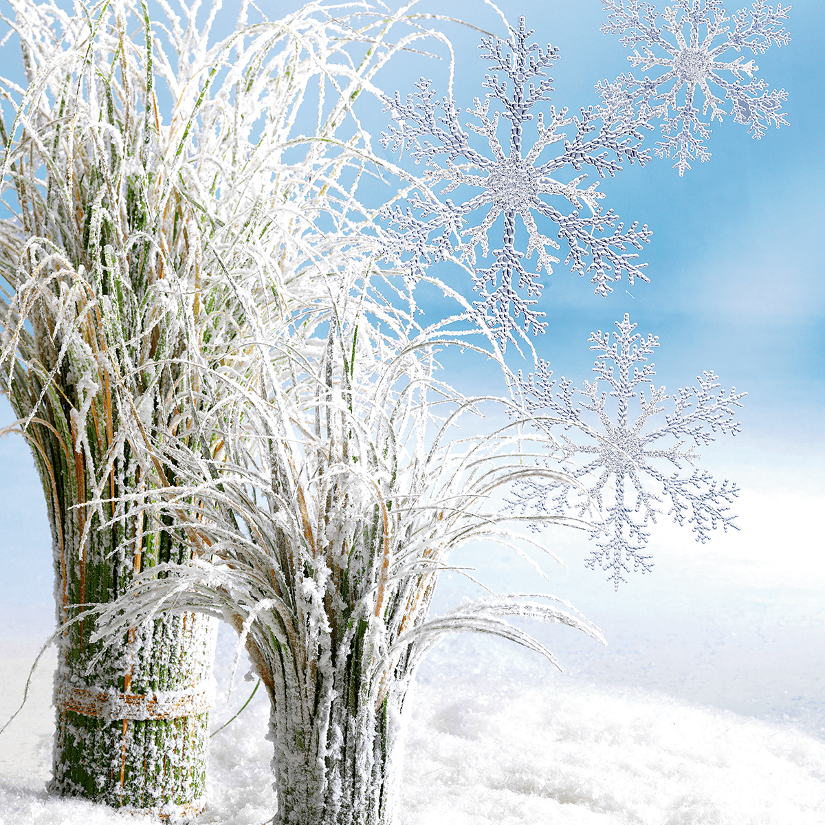 Ice crystals Ø 21 cm 3 pcs plastic - 3 Ice crystals Ø 21 cm 3 pcs plastic - 3