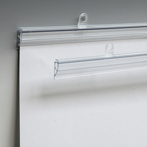 Regletas de sujeción, transparente, longitud 100 cm