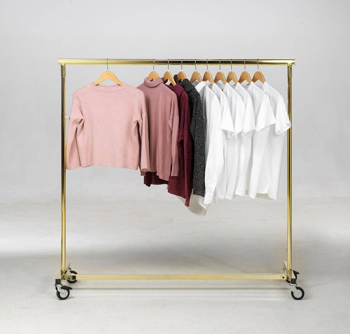 Perchero plegable latón 140 cm - 2