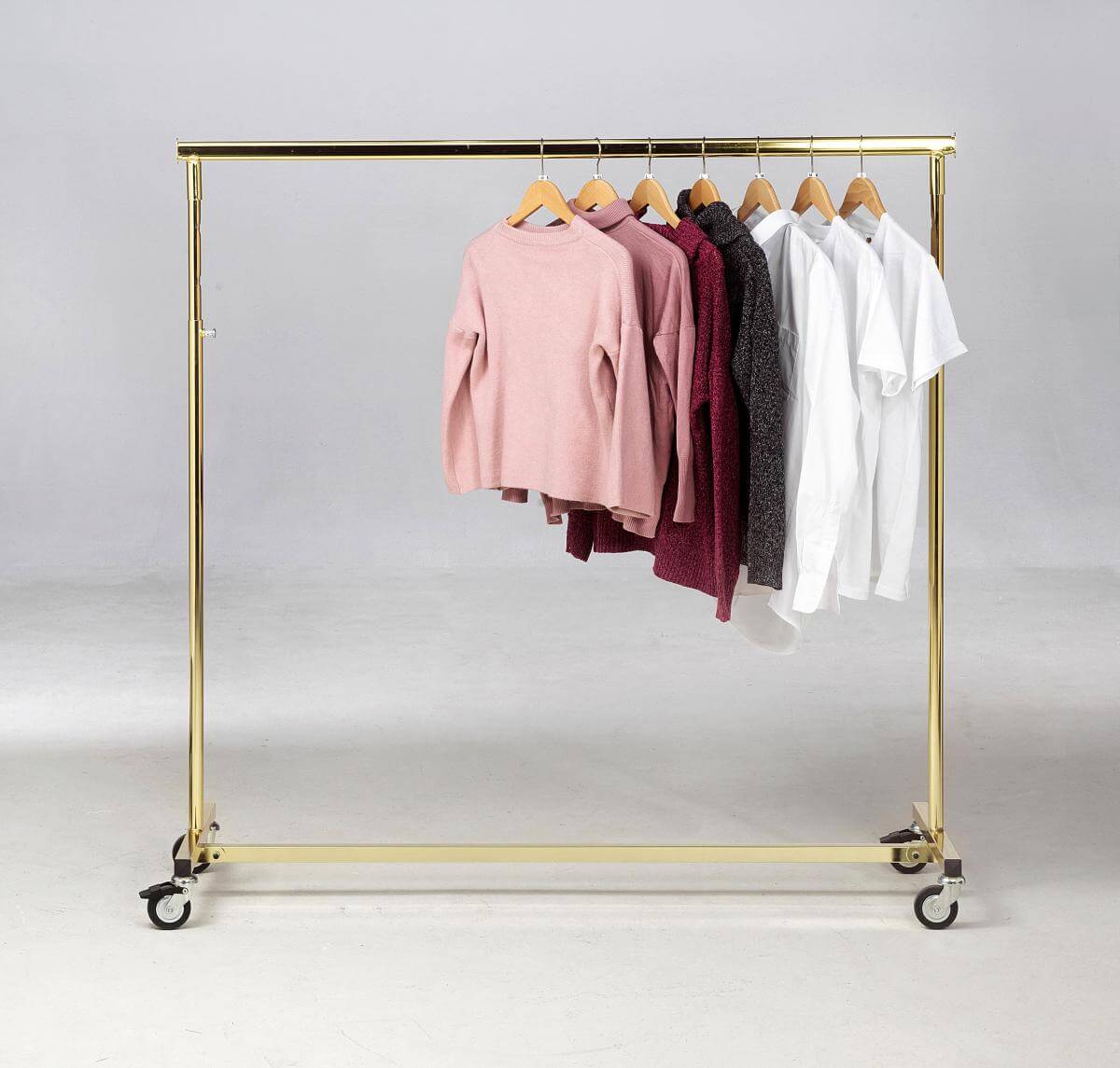 Perchero plegable latón 140 cm - 4