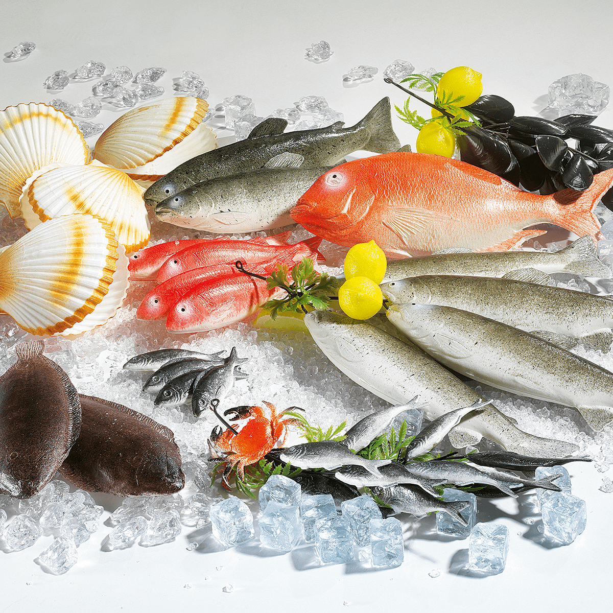 Sardines alimentaires factices, paquet de 4 pièces - 3