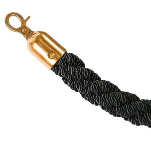 Cord for barrier post, length 150 cm, brass/black
