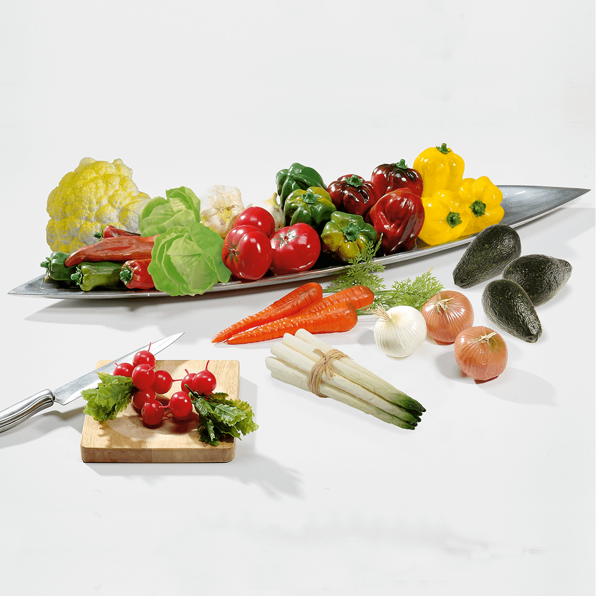 Avocado Lebensmittel-Attrappe, Pack à 3 Stück - 5 Avocado Lebensmittel-Attrappe, Pack à 3 Stück - 5