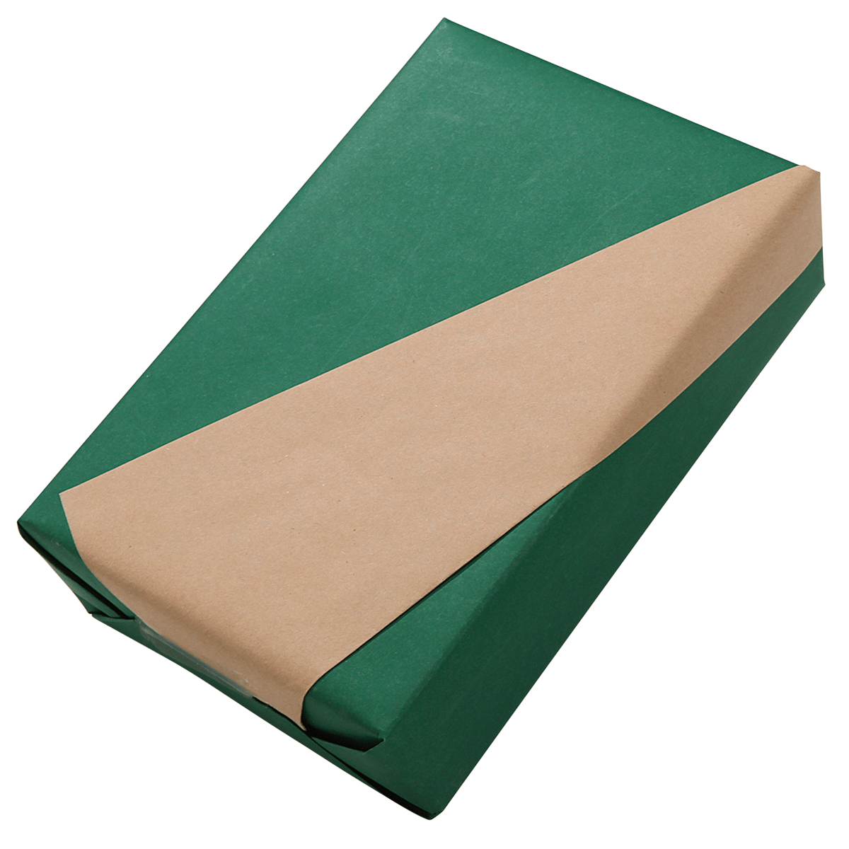 Recycelte Geschenkpapier-Rolle, 50 m, Seegrün - 1
