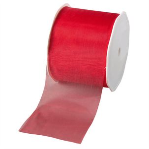 Chiffonband 70 mm, 25 m, rot