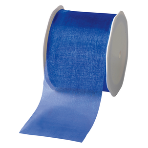 Chiffonband 70 mm, 25 m, dunkelblau