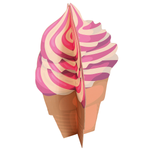 Expositor decorativo Helado suave, altura 75 cm - 0