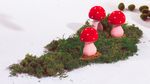 Decorative fly agaric height 13 cm - 1