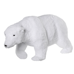 Ours blanc en peluche déco haut. 44 cm - 3