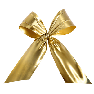 Decorative bow for outdoors, 100 cm gold, B1