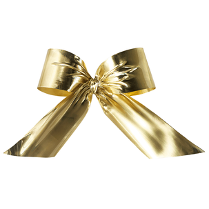 Lazo decorativo para exterior, 25 cm dorado, B1