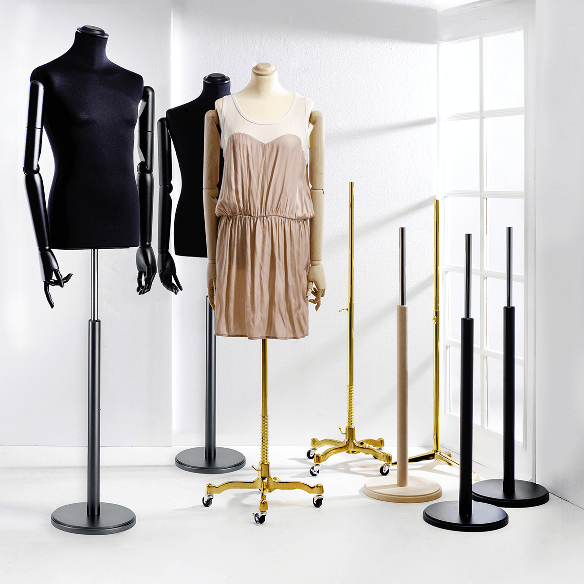 Buste de tailleur homme, buste 76 cm, noir/noir - 4