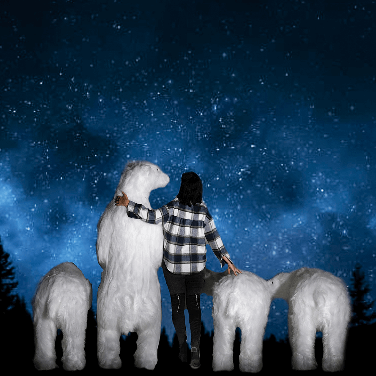 Riesengroßer Plüsch-Eisbär, 185 cm hoch - 10 Riesengroßer Plüsch-Eisbär, 185 cm hoch - 10