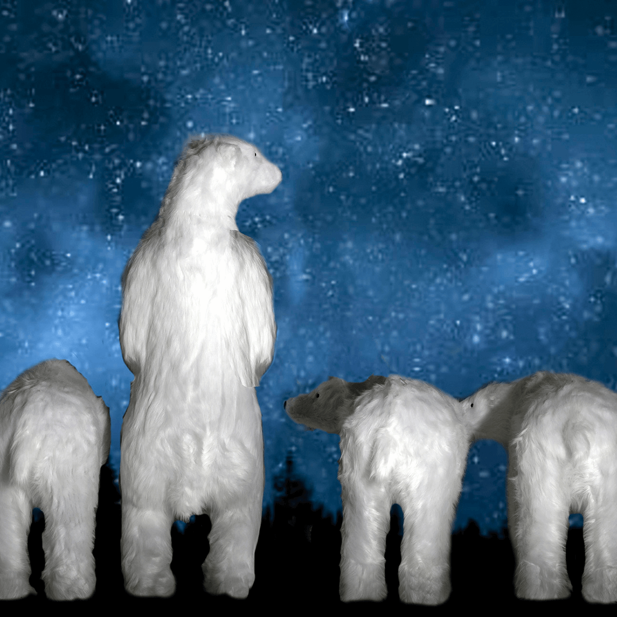 Life size animal figure polar bear, height 190 cm | DecoWoerner Life size animal figure polar bear, height 190 cm | DecoWoerner