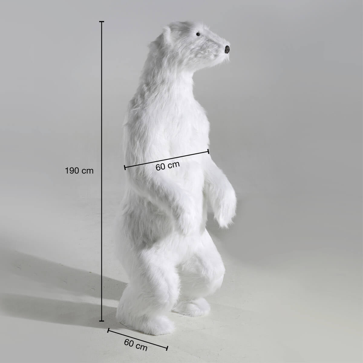 Riesengroßer Plüsch-Eisbär, 185 cm hoch - 1 Riesengroßer Plüsch-Eisbär, 185 cm hoch - 1