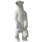 Figure animale grandeur nature d'un ours polaire, haut. 190 cm - 0