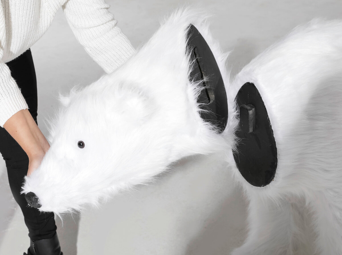 Figura animal de tamaño natural oso polar, altura: 90cm - 5 Figura animal de tamaño natural oso polar, altura: 90cm - 5