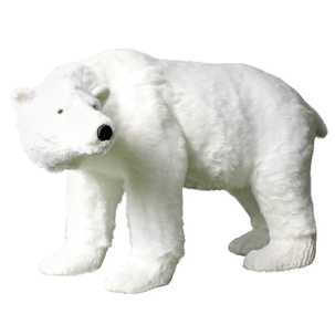 Figure animale grandeur nature d&#039;un ours polaire, haut. 90cm