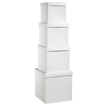 Gift box set, white, 4 parts - 0