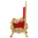 Trono "Estilo barroco", altura: 190 cm, oro-rojo - 3