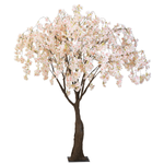 Árbol de flores de cerezo artificial blanco, 150 cm - 0