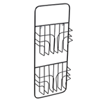 Wall brochure holder, 2 compartments, length 73 cm - 0