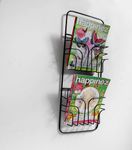 Wall brochure holder, 2 compartments, length 73 cm - 2