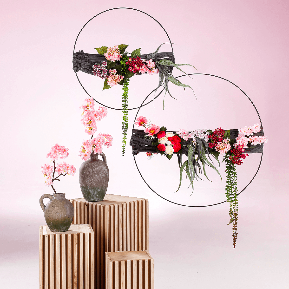 Artificial plant hanger Senecio pea plant - 1 Artificial plant hanger Senecio pea plant - 1