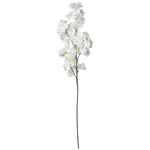 Decorative cherry blossom branch white, 105 cm - 0