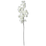 Branche de cerisier à fleurs déco blanche, 105 cm - 0