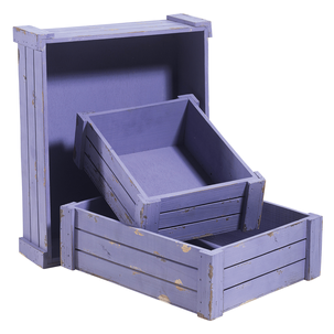 Conjunto de cajas de madera, lila