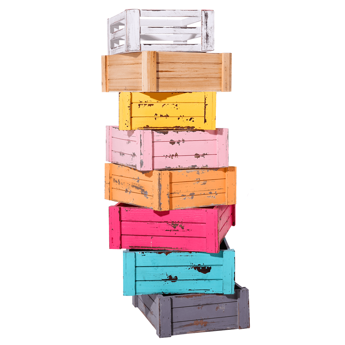 Conjunto de cajas de madera, rosado - 5 Conjunto de cajas de madera, rosado - 5