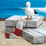 Decorative seagull standing, height 28 cm - 5