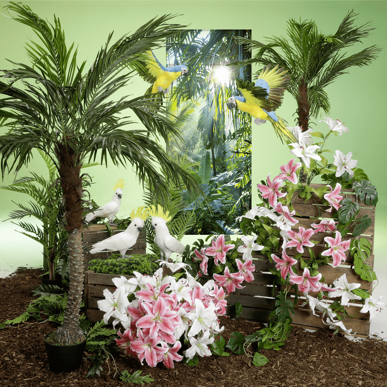 Künstliche Areca Palme 180 cm - 6 Künstliche Areca Palme 180 cm - 6