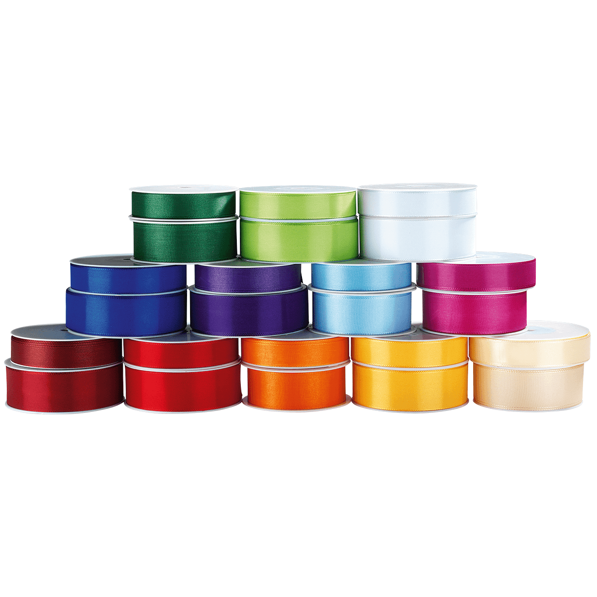 Cinta de tafetán con orillo 25 mm, 50 m, amarilla - 4 Cinta de tafetán con orillo 25 mm, 50 m, amarilla - 4