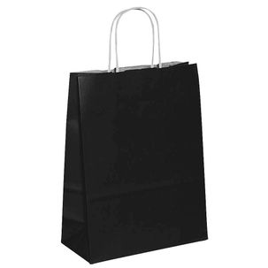 Bolsa de mano "Uni", 24 x 18 cm, negro