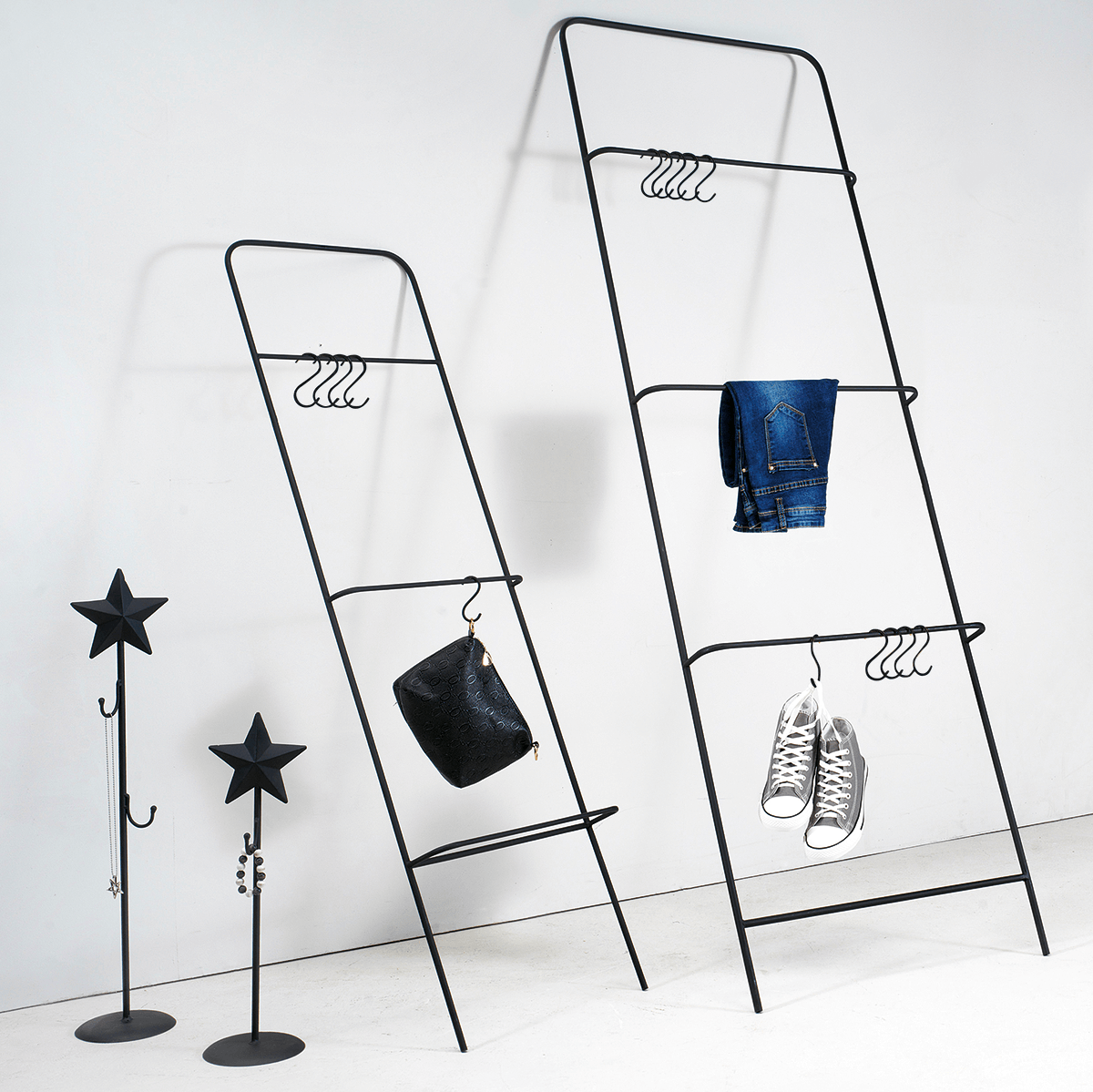 Escalera decorativa con soporte universal, longitud 140 cm - 1 Escalera decorativa con soporte universal, longitud 140 cm - 1