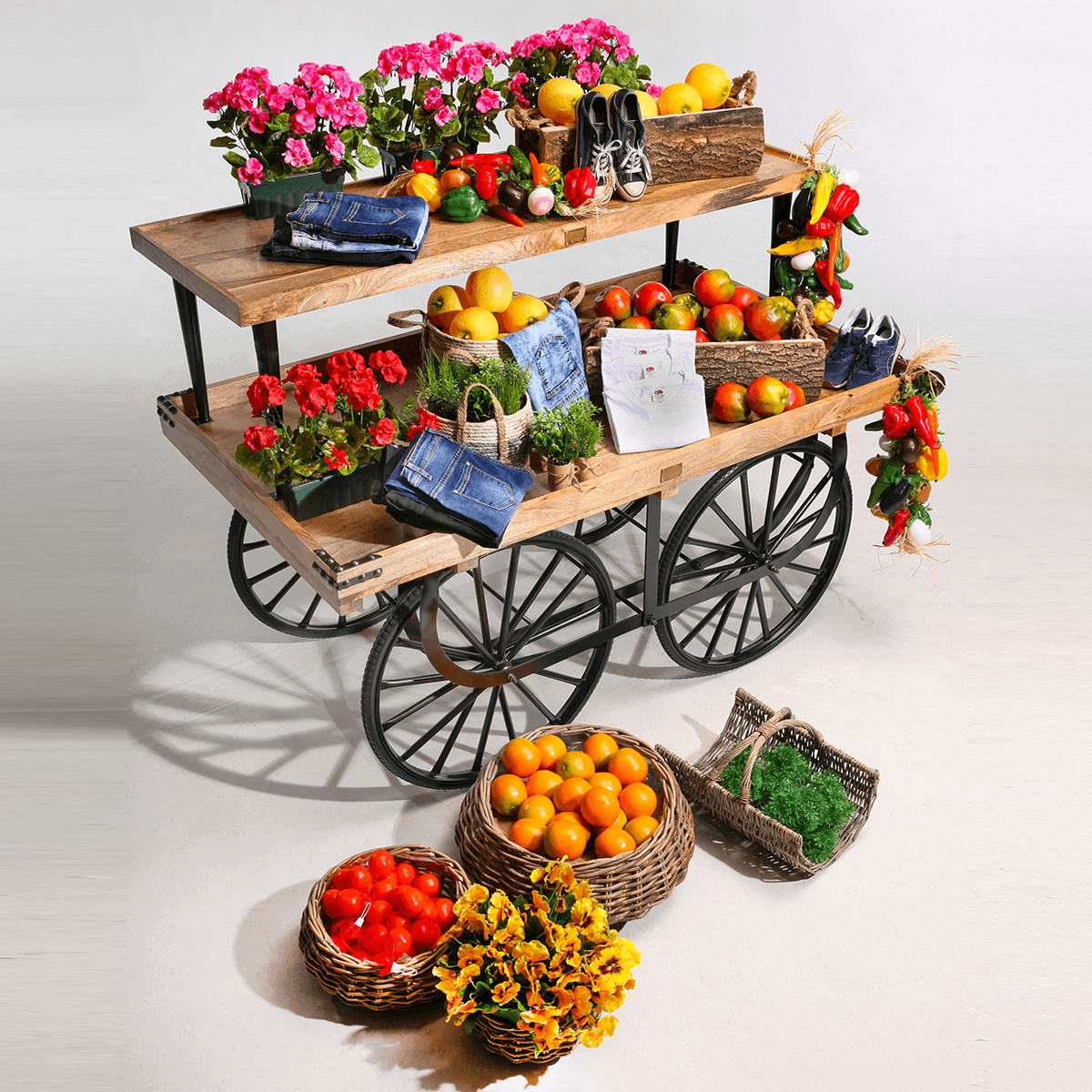 Orange aliment factice 9 cm, 3 pces - 3