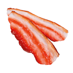 Bacon slices food dummy, 17 cm package 2 pcs - 0