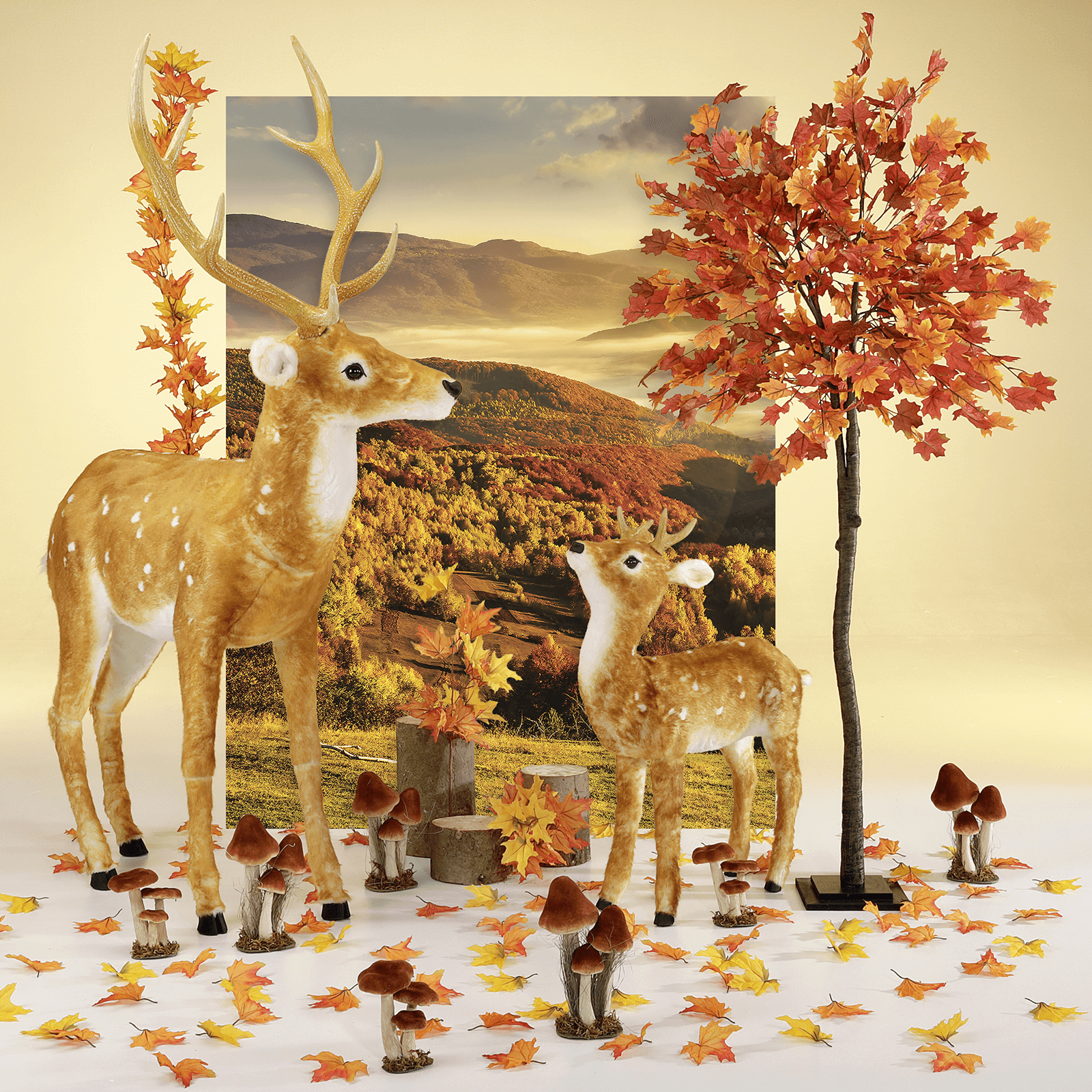 Champignon déco, haut. 27 cm - 2