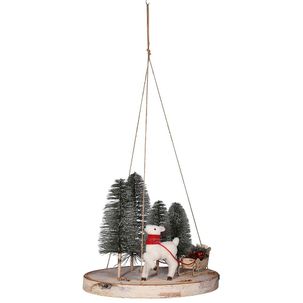 Rondelles de bois décorées Ø 50 cm