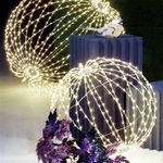 LED light ball for outdoor use, LED warm - white, Ø 80 cm - 3