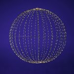 Boule lumineuse à LED pour l'ext., LED chaude - blanc, Ø 80 cm - 4