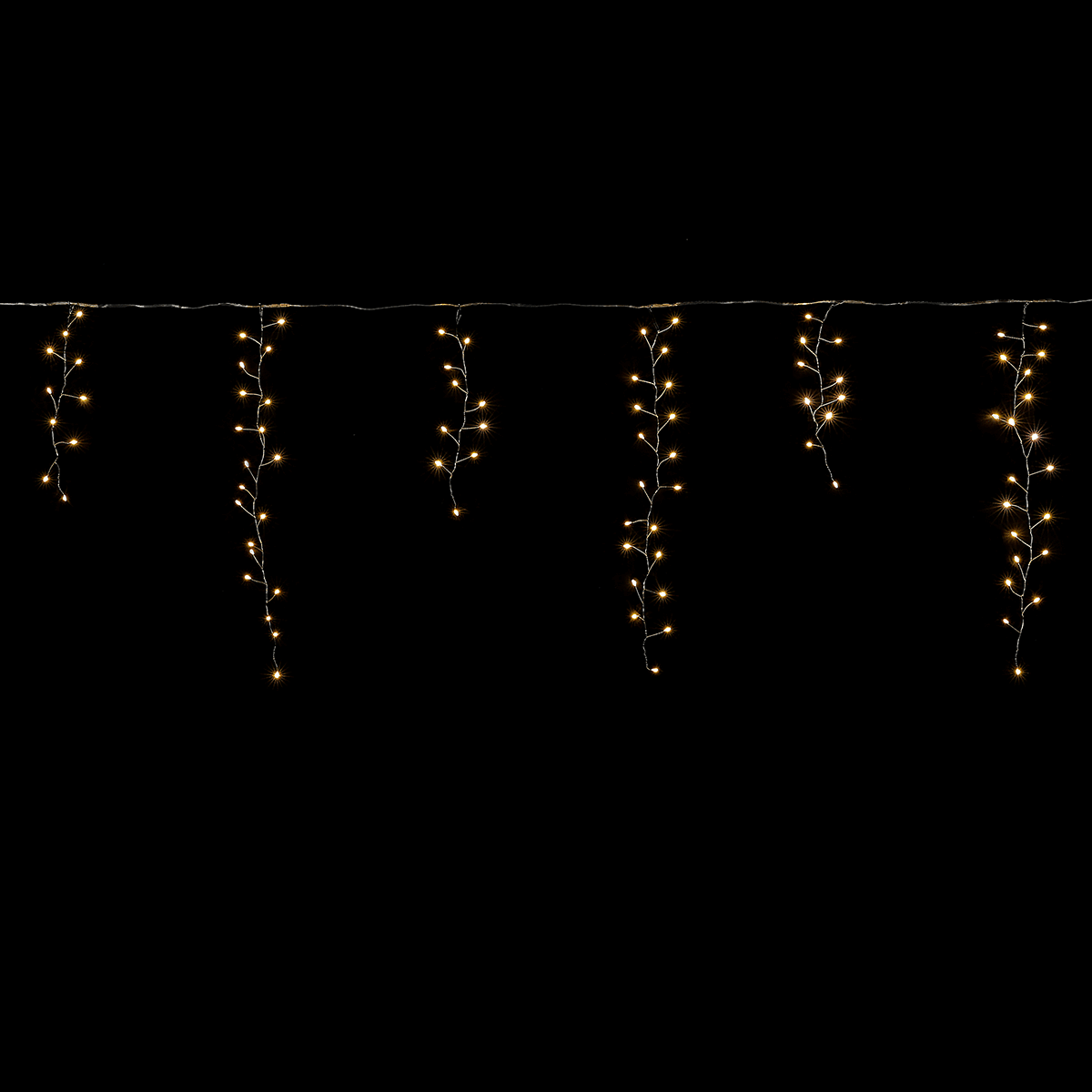 LED wire icicle light "Fireworks", light curtain width 385 cm - 1